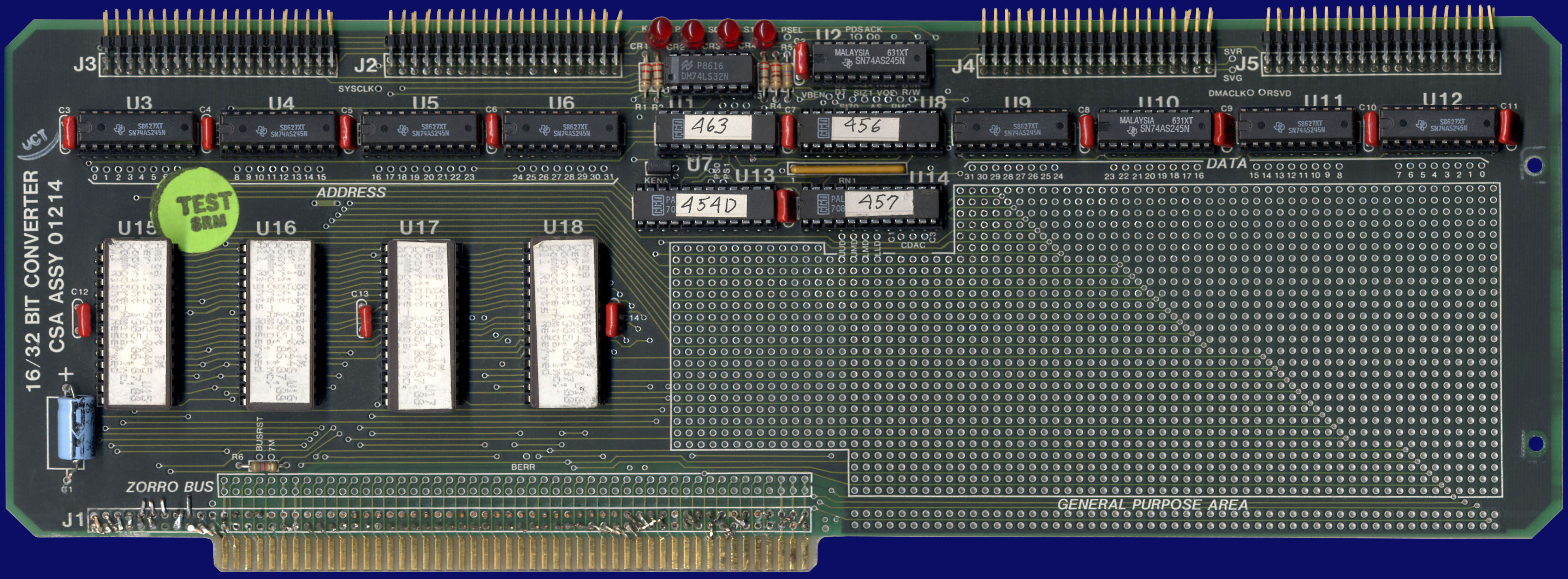 Computer System Associates Turbo Amiga CPU (A2000) - DragStrip 16/32 Bit Converter, front side