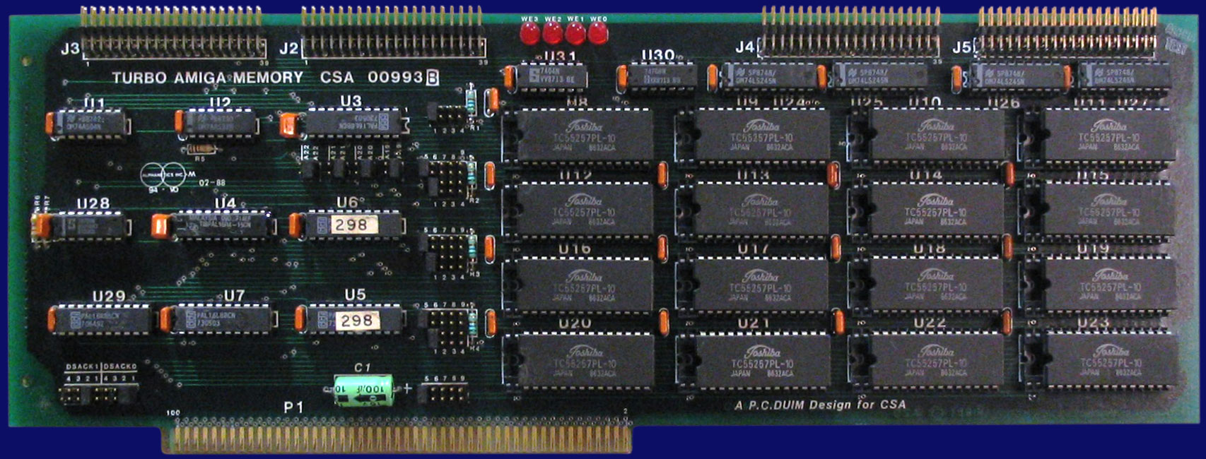 Computer System Associates Turbo Amiga CPU (A2000) - SRAM card, front side