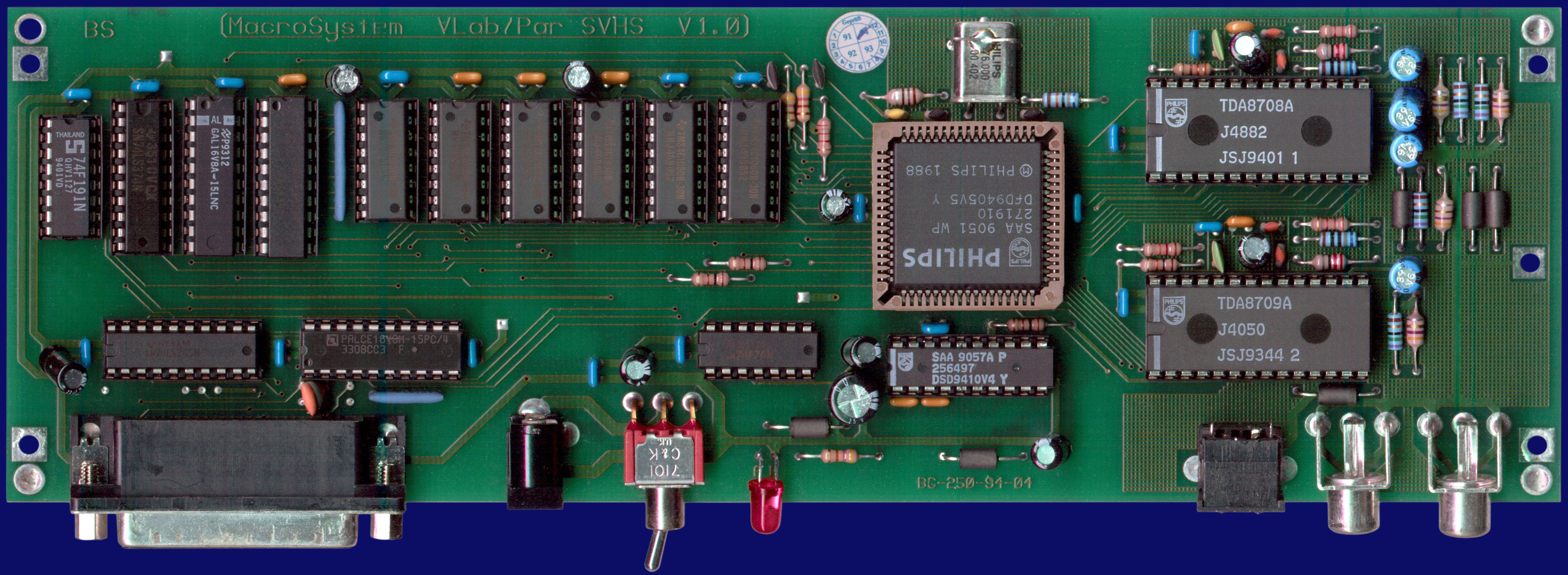 MacroSystem V-Lab/Par - PCB, front side
