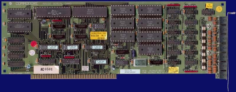 Commodore A2232 - Rev 6, front side