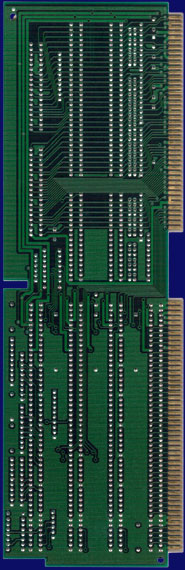 Commodore Amiga 3000 - Hauptplatine Rev. 9.3, Tochterplatine Rev. 7.1, Rückseite