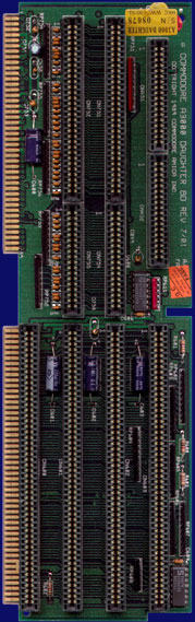 Commodore Amiga 3000 - Hauptplatine Rev. 9.3, Tochterplatine Rev. 7.1, Vorderseite