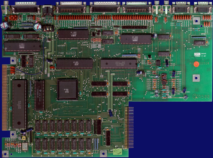 Commodore Amiga 500 & 500+ - Rev 3 motherboard, front side
