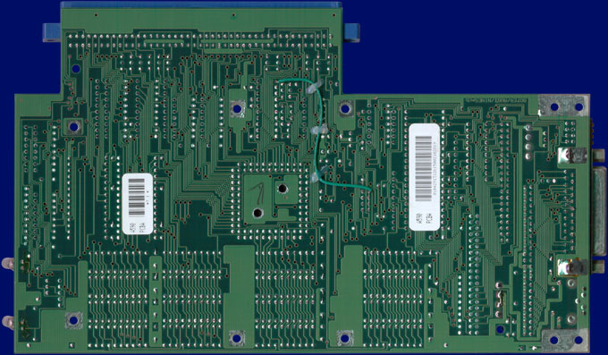 Commodore A590 - Platine, Rückseite