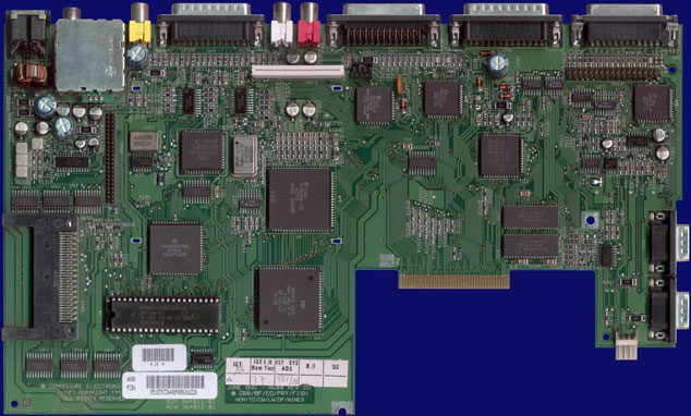 Commodore Amiga 600 - Rev 2D motherboard, front side