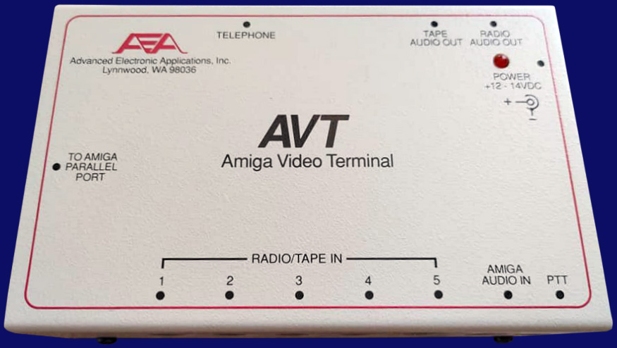 Advanced Electronic Applications Amiga Video Terminal - top side
