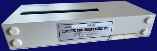 Comspec Communications AX-1000 & AX-2000 - Unterseite