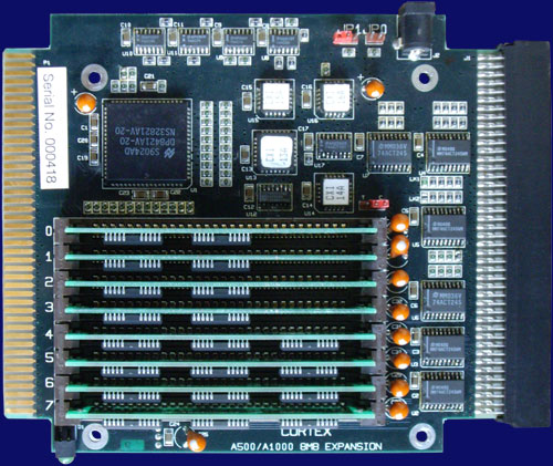 Cortex Design Technologies A500/A1000 RAM - PCB, front side