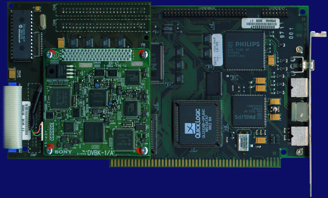 MacroSystem DracoMotion - Board with DV module, front side