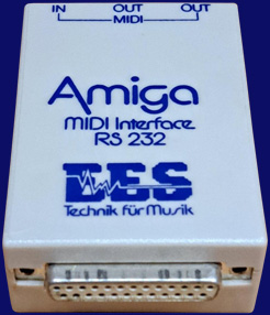 EES Amiga MIDI Interface - front side