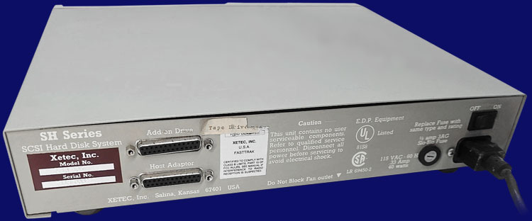 Xetec FastTrak SA-10 - FT-10 HDD-Geh&auml;use, R&uuml;ckseite