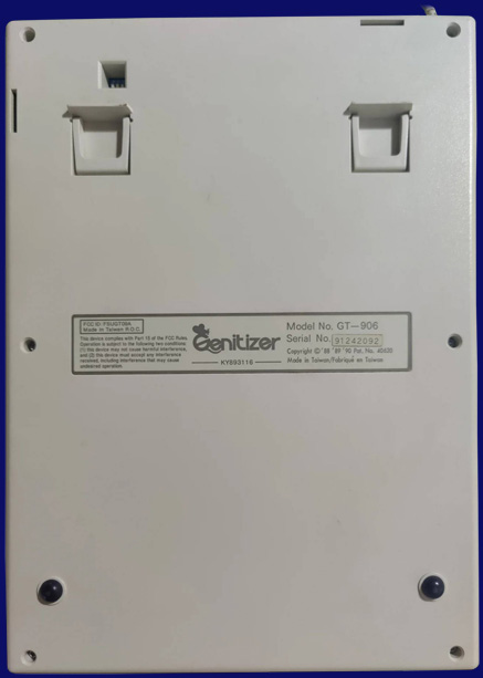 Datel Electronics Genitizer / Genius Digitizing Tablet (GT-906) - Tablet, back side
