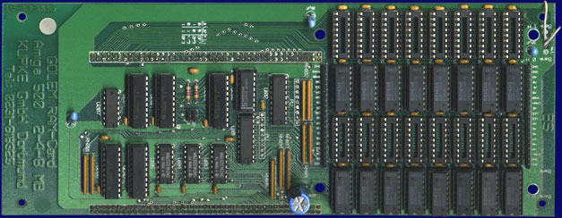 Kupke Golem SCSI II (A500) - Memory daughterboard, front side