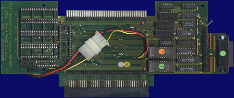 Kupke Golem SCSI II (A500) - Main board, front side