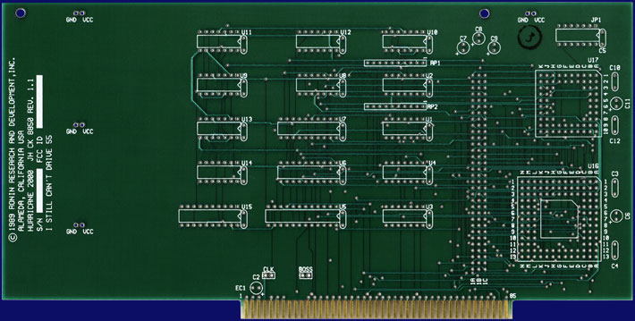 Ronin / IMtronics Hurricane 2000 - unbestückte CPU-Karte, Vorderseite
