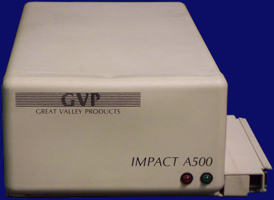Great Valley Products Impact A500-SCSI - Gehäuse, Vorderseite