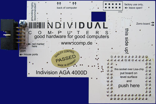 Individual Computers Indivision AGA 1200 / Indivision AGA 4000 - Indivision AGA 4000 Prototyp, Rückseite