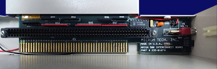 Micron Technology Amiga Memory A500 - Platine, Oberseite