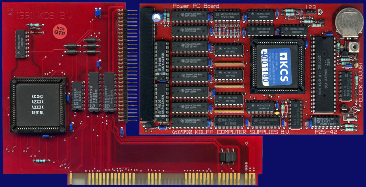 Kolff Computer Supplies Power PC Board - Zorro-Adapter Rev. 1.2 mit Power PC Rev. 2, Vorderseite