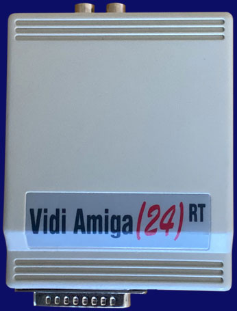 Rombo Productions Vidi Amiga 12 RT / 24 RT - top side