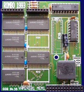 Rombo Productions Vidi Amiga 12 RT / 24 RT - RAM-Karte, Vorderseite