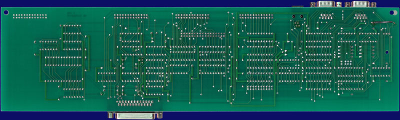 Commodore Wraptest / A1000 Diagnostic Board - Hauptkarte, Rückseite