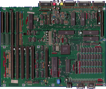 Commodore Amiga 2000 - Hauptplatine Rev. 4.5  Vorderseite