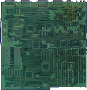 Commodore Amiga 3000 - Rev 6.3 motherboard, rev 6.1 daughter board  back side