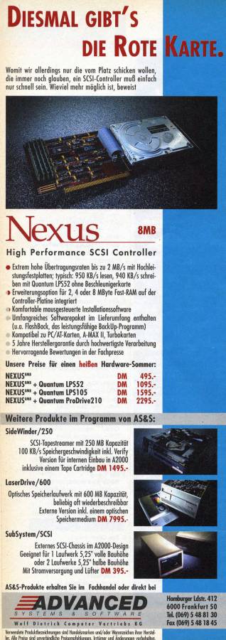 Preferred Technologies, Inc. Nexus - Zeitgenössische Werbung - Datum: 1991-07, Herkunft: DE