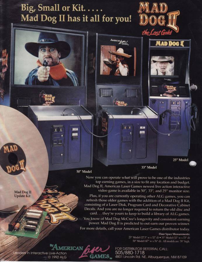 American Laser Games Laser Games - Vintage Ad (Datum: 1992, Herkunft: US)