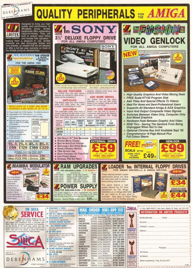 Amitek Fusion - Vintage Ad (Datum: 1995-05, Herkunft: GB)