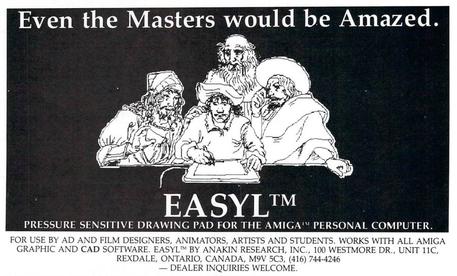 Anakin Research Easyl - Zeitgenössische Werbung - Datum: 1986-11, Herkunft: US