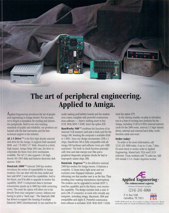 Applied Engineering RamWorks 500 - Vintage Advert - Date: 1990-05, Origin: US