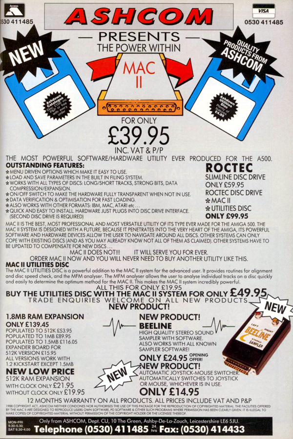 Ashcom Design & Developments Beeline - Vintage Advert - Date: 1991-12, Origin: GB