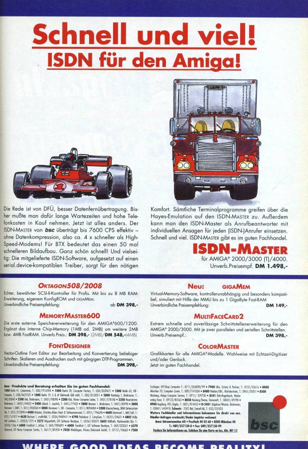BSC ISDN Master - Vintage Ad (Datum: 1992-12, Herkunft: DE)