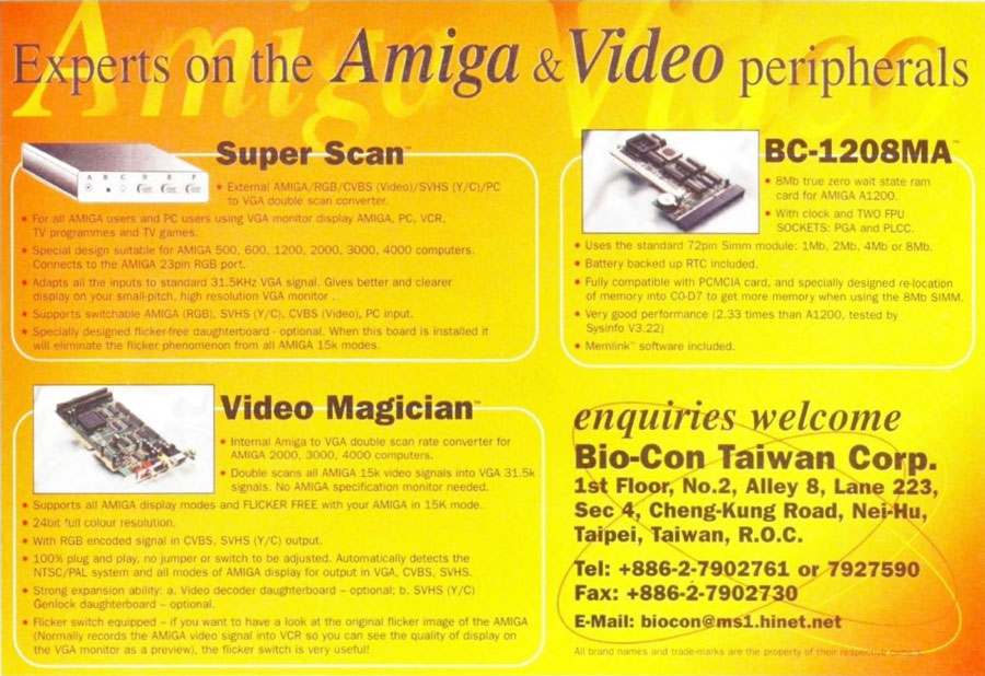 Bio-Con Video Magician - Zeitgenössische Werbung - Datum: 1997-01, Herkunft: GB