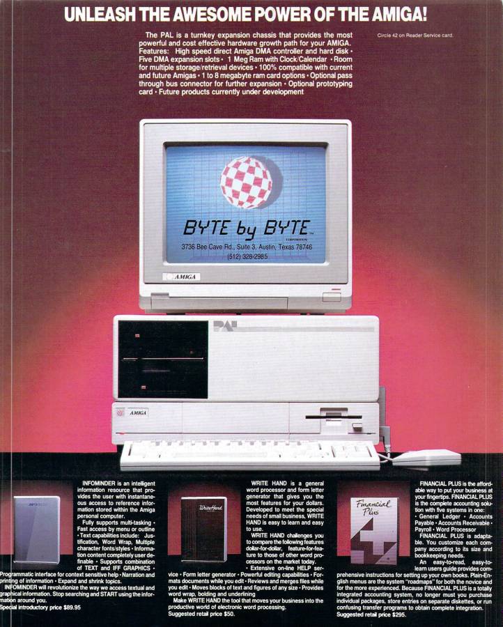 Byte by Byte PAL & PAL Jr - Vintage Ad (Datum: 1986-09, Herkunft: US)