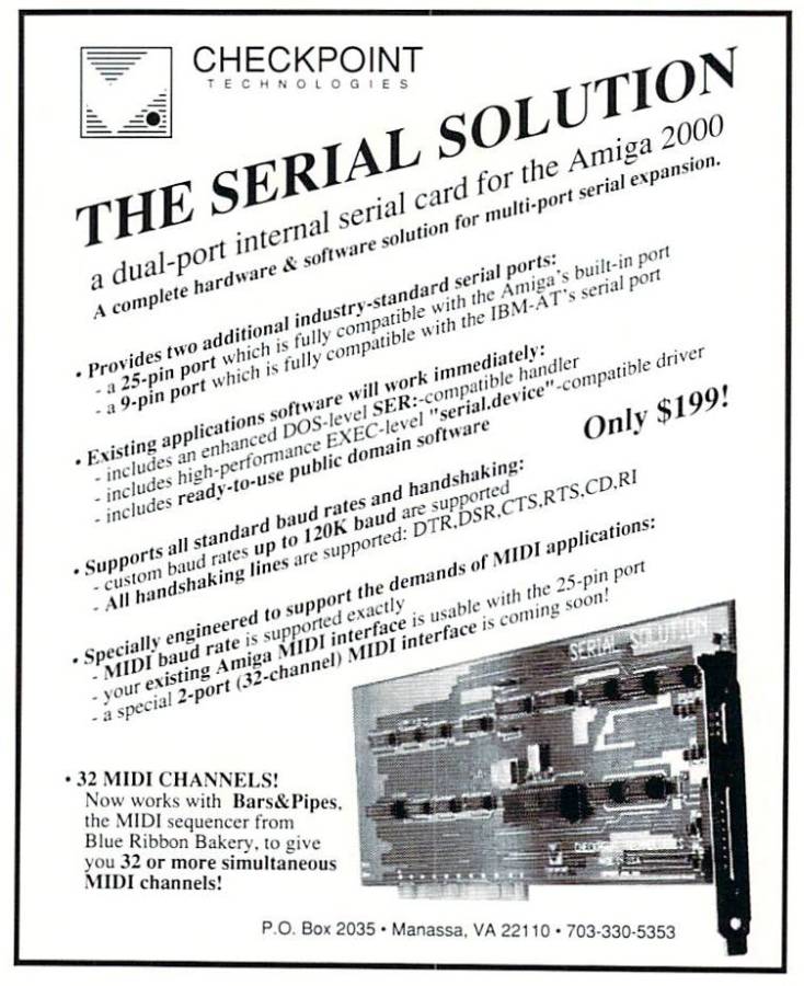 Checkpoint Technologies Serial Solution - Vintage Ad (Datum: 1990-03, Herkunft: US)