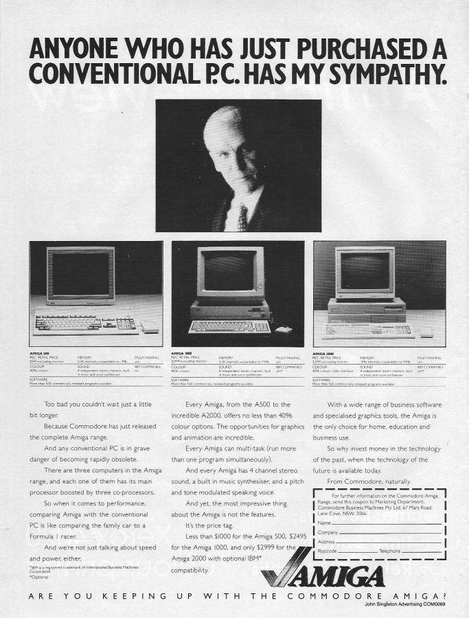 Commodore Amiga 2000 - Vintage Advert - Date: 1987-10, Origin: AU
