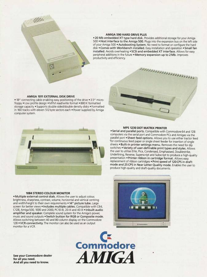 Commodore A590 - Zeitgenössische Werbung - Datum: 1991-07, Herkunft: AU