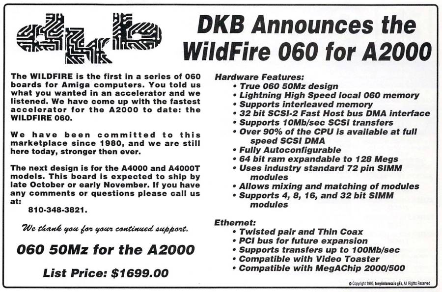 DKB WildFire - Zeitgenössische Werbung - Datum: 1995-08, Herkunft: US