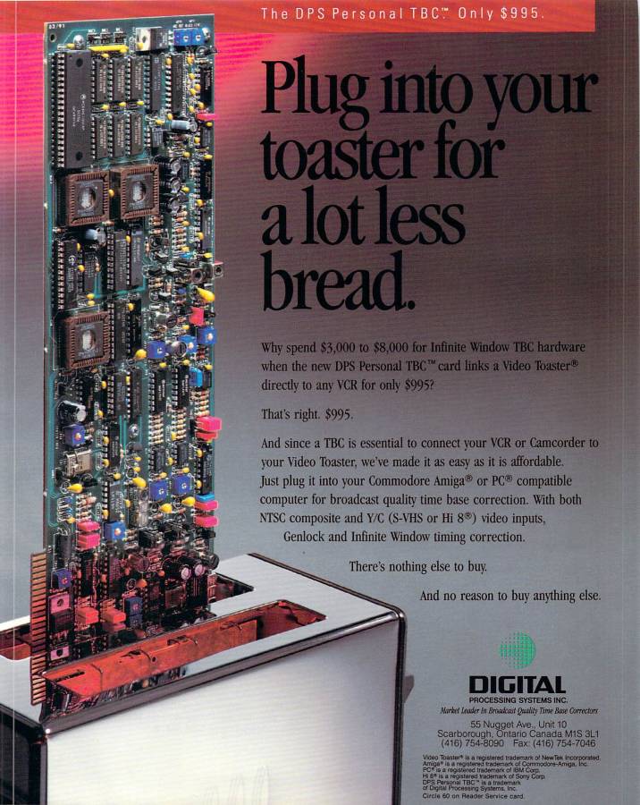 Digital Processing Systems Personal TBC - Zeitgenössische Werbung - Datum: 1991-04, Herkunft: US