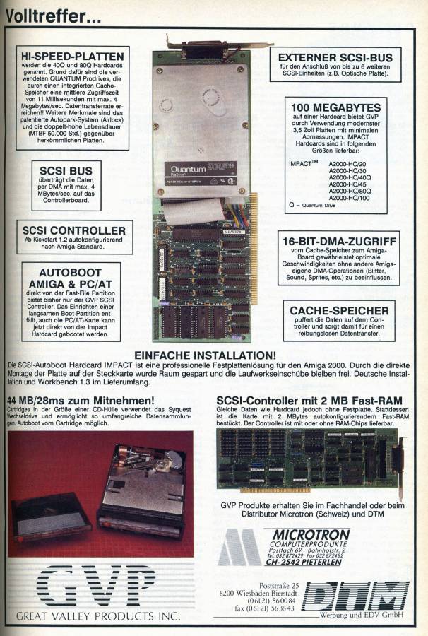 Great Valley Products Impact A2000-HC - Vintage Advert - Date: 1989-05, Origin: DE