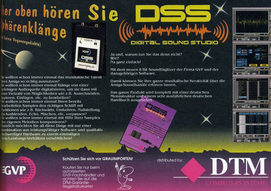Great Valley Products DSS8 - Zeitgenössische Werbung - Datum: 1993-02, Herkunft: DE