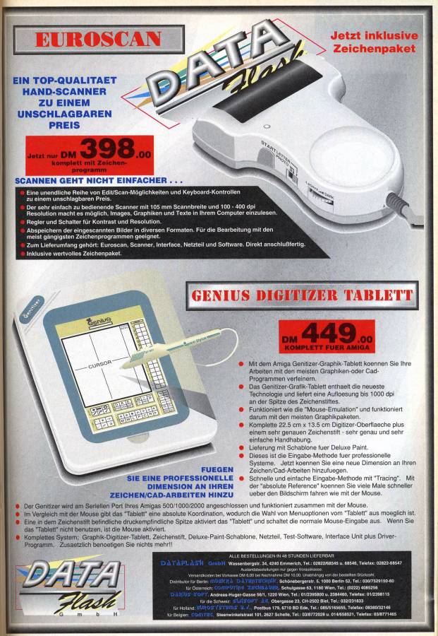 Datel Electronics Geniscan - Vintage Advert - Date: 1991-12, Origin: DE