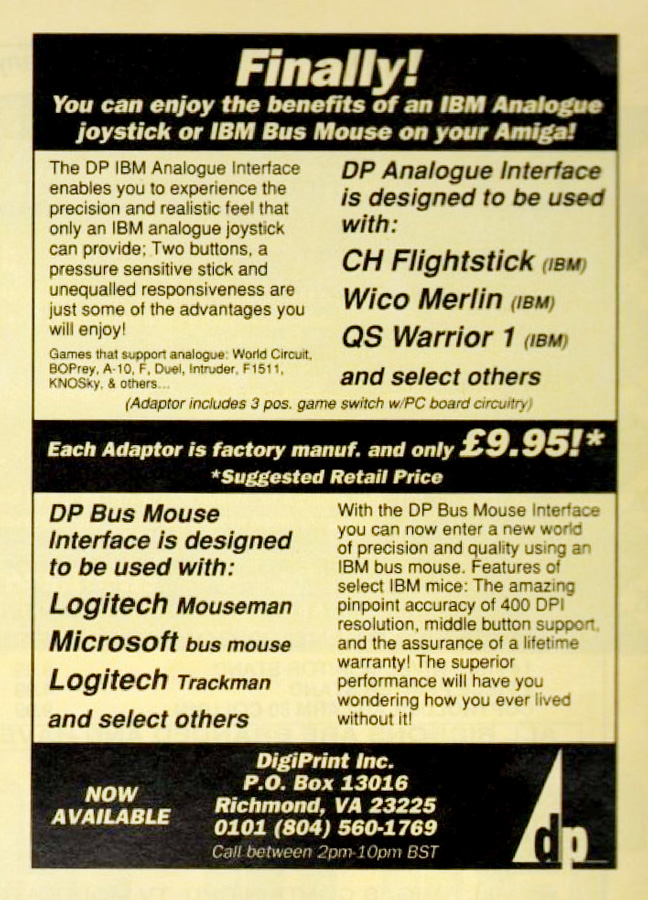 DigiPrint IBM Analogue Interface - Zeitgen&ouml;ssische Werbung - Datum: 1993-01, Herkunft: US