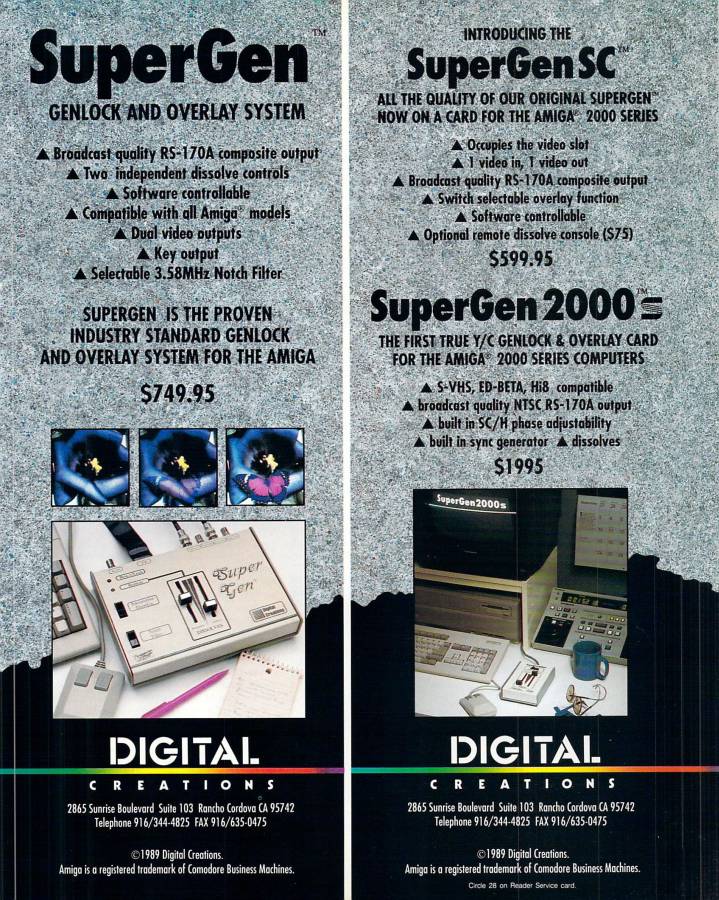 Digital Creations / Progressive Image SuperGen 2000s - Vintage Advert - Date: 1990-02, Origin: US