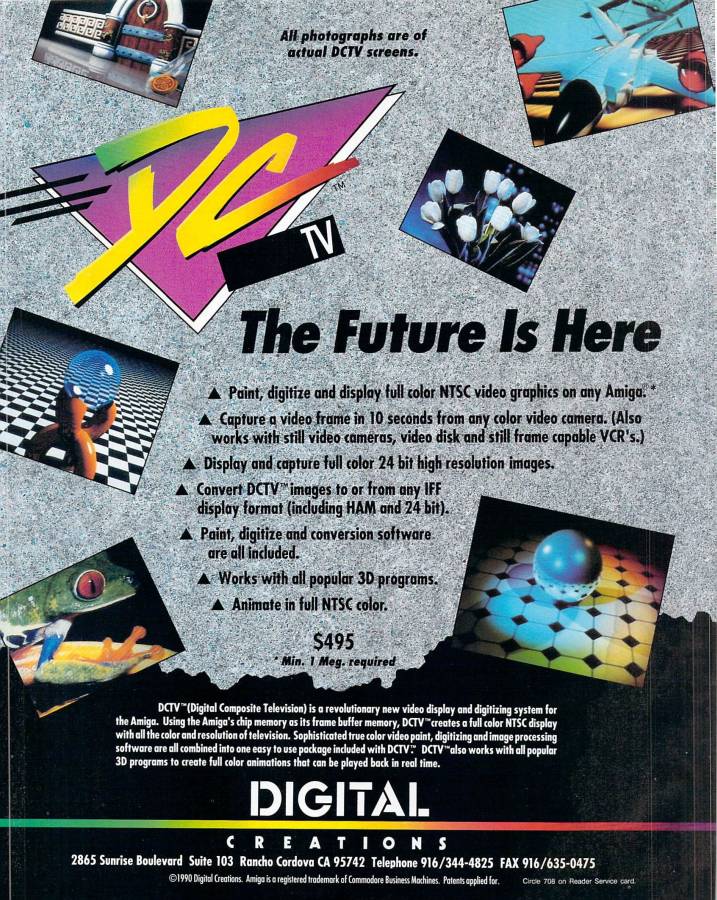 Digital Creations / Progressive Image DCTV - Zeitgenössische Werbung - Datum: 1990-10, Herkunft: US