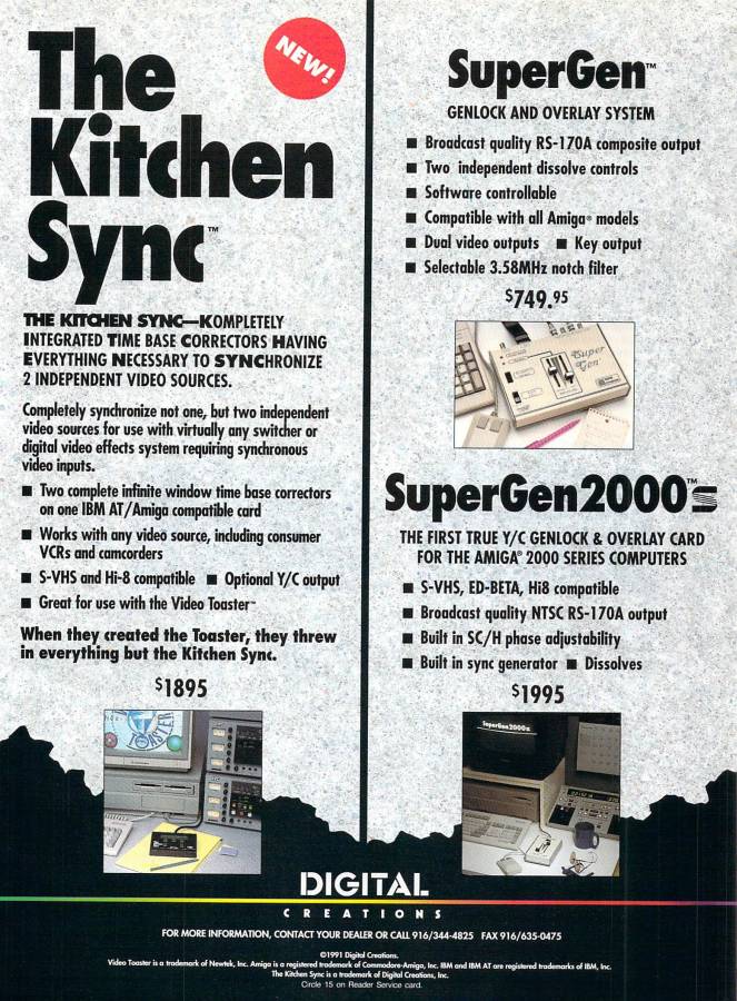 Digital Creations / Progressive Image SuperGen 2000s - Vintage Advert - Date: 1991-07, Origin: US