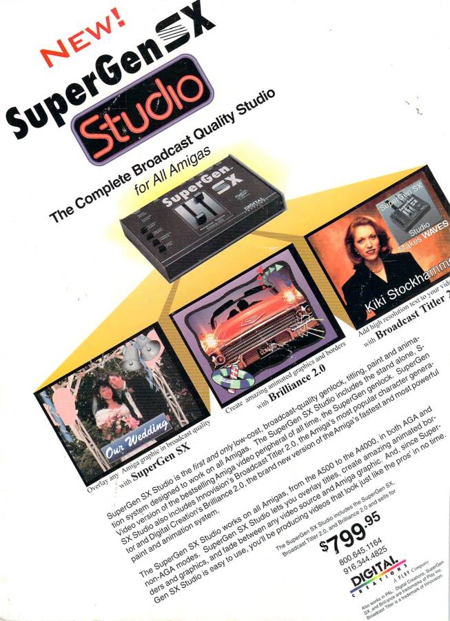 Digital Creations / Progressive Image SuperGen SX - Zeitgenössische Werbung - Datum: 1995-01, Herkunft: US